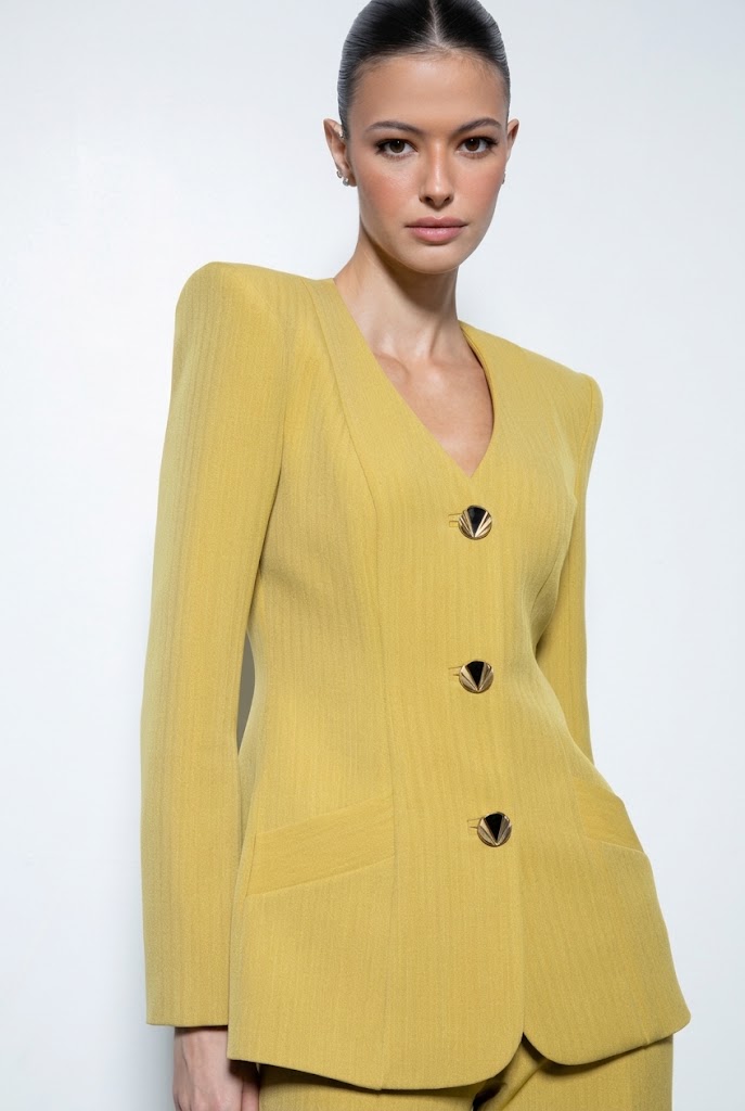 Poussin Blazer Pistacho - Victoria Coleccción
